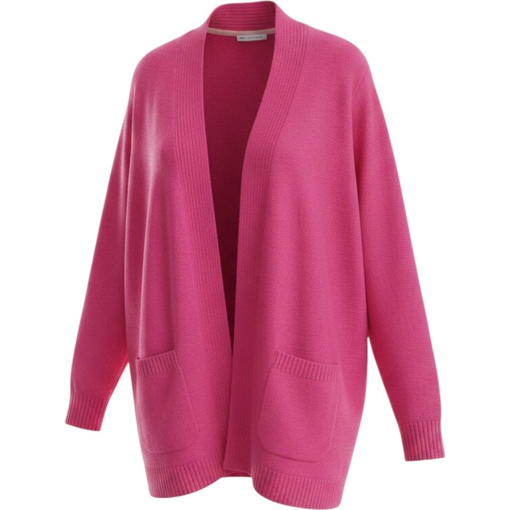 Isaac Mizrahi Live Womens Barbiecore Cardigan XL Pink